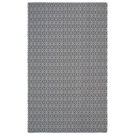 Safavieh 6 ft. 4 in. x 6 ft. 4 in. Power Loomed Augustine Square Rug Black & Light Grey AGT411H-6SQ